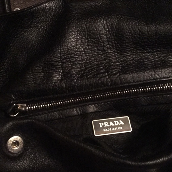 Petite Prada Milano Leather/Nylon Buckle Satchel - Picture 6 of 8